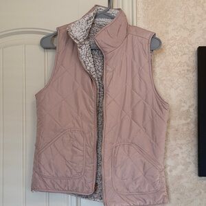 Francesca's Collections Pink Quilted Vest